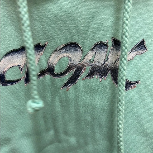 Cloak Merch Hidden In Plain Sight Skull Turquoise Hooded Sweatshirt Sz Xl NWOT!! - Picture 4 of 9